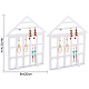 Detachable Lovely House Acrylic Earring Display Stands(EDIS-WH0029-48B)-2