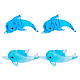 стеклянные украшения в виде дельфинов в стиле arricraft 6шт. 2(DJEW-AR0001-07)-1