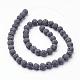Unwaxed Natural Lava Rock Bead Strands(G-F309-6mm)-2