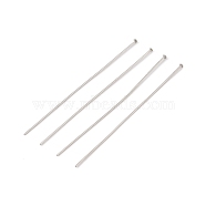 304 Stainless Steel Flat Head Pins, Stainless Steel Color, 60x0.7mm, Head: 2mm(X-STAS-Z089-03P-15)