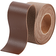 2M PVC Imitation Leather Ribbons, for Clothes, Bag Making, Camel, 37.5mm, about 2.19 Yards(2m)/Roll(SRIB-WH0011-125C-02)