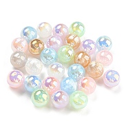 Opaque Acrylic Beads, Round, Mixed Color, 14x13mm, Hole: 2mm(MACR-F078-01D)