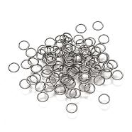 304 Stainless Steel Open Jump Rings, Ring, Stainless Steel Color, 24 Gauge, 4x0.5mm, about 3mm inner diameter, about 500pcs/5g(X-STAS-D438-06)