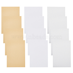 Aluminum Heat Press Thermal Transfer Crafts, Pearly Lustre, Rectangle, Mixed Color, 150x100x0.6mm, 3 colors, 4sheets/color, 12sheets/set(AJEW-BC0001-07)