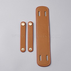 Imitation Leather Bag Handle Wraps, Pressure Relieving Should Pads, for Bag Replacement Accessories, Oval, Peru, 23x4.8x0.3cm(FIND-WH0126-223C)