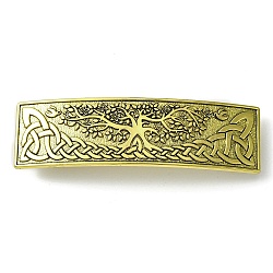 Alloy Hair Barrettes, for Woman Girls, Tree of Life, 84.5x24x12.5mm(OHAR-C010-05H-AG)