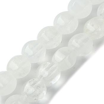 Natural White Jade Beads Strands, Faceted, Round, 10mm, Hole: 1.3mm, about 40pcs/strand, 16.14~16.22''(41~41.2cm)