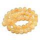 natürliche Honig Calcit Perlen Stränge(G-R494-A05-04)-2