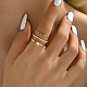 3Pcs 3 Style Stainless Steel Simple Thin Finger Rings Set(VB0831-3)-2