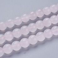 Natural Pink Calcite Beads Strands, Round, Grade A, 10.5mm, Hole: 1mm; about 38pcs/strand, 15.16 inches(38.5cm)(G-F687-02A)