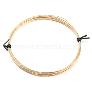 Brass Craft Wire, Half Hard, Round, Real 14K Gold Filled, 24 Gauge, 0.5mm, about 14.76 Feet(4.5m)/Roll(CWIR-D001-01C-G)