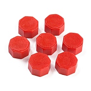 Sealing Wax Particles for Retro Seal Stamp, Octagon, Red, 9x5mm, about 1500pcs/bag(DIY-WH0148-11B)