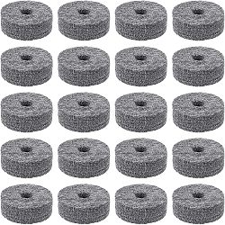 Felt Drum Cymbal Washers, Musical Instrument Replacement Accessories, Gray, 40.5x14.5mm, Hole: 10.5mm, 10pcs/bag(FIND-WH0044-76)