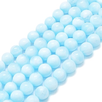 Natural Hemimorphite Beads Strands, Round, 6mm, Hole: 0.6mm, about 62~64pcs/strand, 14.96''~15.35''(38~39cm)