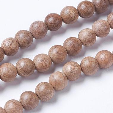 6mm BurlyWood Round Wood Beads