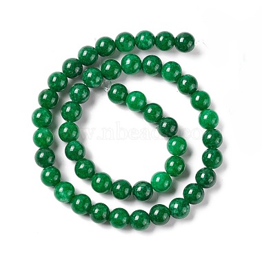 Natural Jade Round Beads Strand(G-E141-03B)-3