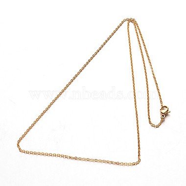304 Stainless Steel Cable Chain Necklaces(NJEW-M124-01)-3