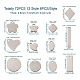 72pcs 12 style 201 pendentifs d'étiquette vierge en acier inoxydable(STAS-PJ0001-31)-4