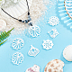 SUPERFINDINGS 30Pcs 5 Style Opaque Acrylic Pendants(FIND-FH0003-82)-2