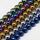 Electroplate Non-magnetic Synthetic Hematite Beads Strands(G-J169A-8mm-M)-1
