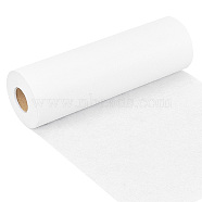 Polyester Non-Woven Fusing Tape Fabric, for DIY Craft Decoration, White, 30x0.01cm, about 30 yards/roll(DIY-WH0504-71)