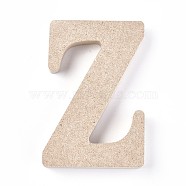 Letter Unfinished Wood Slices, Laser Cut Wood Shapes, for DIY Painting Ornament Christmas Home Decor Pendants, Letter.Z, 100x69x15mm(DIY-WH0162-62Z)