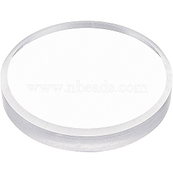 Acrylic Chassis, Transparent Display Bases, Flat Round, Clear, 100x15mm(DIY-WH0030-98)