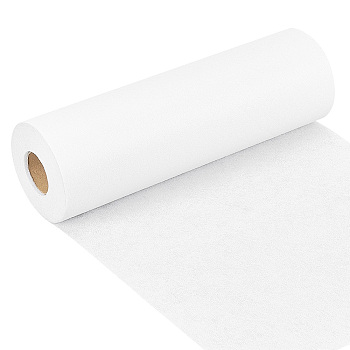 Polyester Non-Woven Fusing Tape Fabric, for DIY Craft Decoration, White, 30x0.01cm, about 30 yards/roll