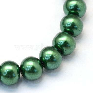 cuisson peint perles de verre nacrées brins de perles rondes(HY-Q003-4mm-71)-2