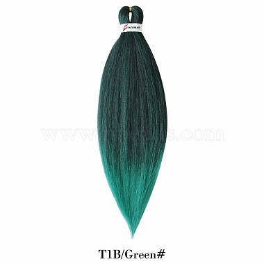 Green Low Temperature Fiber Hair Extensions