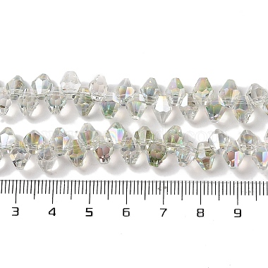 Half Rainbow Plated Electroplate Beads Strands(EGLA-H104-07A-HR01)-4