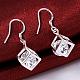 Elegant Fashion Cube Brass Cubic Zirconia Dangle Earrings(EJEW-BB07973-S)-3