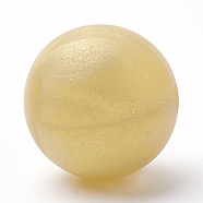 Food Grade Eco-Friendly Silicone Beads, Round, Goldenrod, 12mm, Hole: 2mm(SIL-R008B-26)