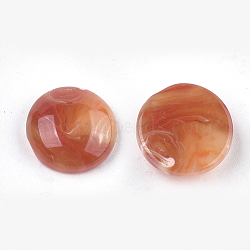 Resin Cabochons, Imitation Gemstone Style, Dome/Half Round, Chocolate, 12x5mm(X-CRES-S363-04D-07)