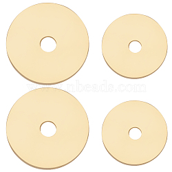 450Pcs 2 Style Brass Spacer Beads, Long-Lasting Plated, Disc, Real 18K Gold Plated, 6~8x0.5mm, Hole: 0.9~1mm(KK-CN0002-49)