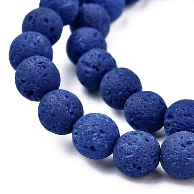 Synthetic Lava Rock Beads Strands(G-S247-8mm-14-1)-5