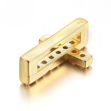 Brass Micro Pave Cubic Zirconia Slide Charms(ZIRC-E157-01G)-2