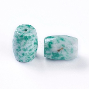 Perles de jaspe tache verte naturelle(G-L510-07B)-2