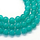 Chapelets de perles rondes en verre imitation jade peint(DGLA-Q021-6mm-07)-1