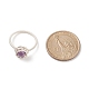 Natural Amethyst Round Finger Ring(RJEW-TA00057-01)-4