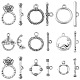 80 Set 8 Styles Tibetan Style Alloy Toggle Clasps(TIBE-CJ0001-21)-1