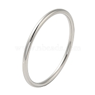 304 Stainless Steel Simple Roung Ring Bangles for Women, Stainless Steel Color, Inner Diameter: 2-1/8 inch(5.5cm), 4mm(BJEW-F461-01E-P)