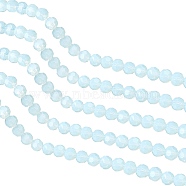 ARRICRAFT Synthetic Opalite Beads Strands, Faceted Round, 8mm, Hole: 1mm, about 70~72pcs/strand, 22.6 inch, 4strand/box(EGLA-AR0001-01)