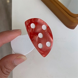 Acetate Hair Barrettes, for Girls Kids, Mushroom, 50x47mm(PW-WG2C48B-01)