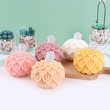 Flower Shape Silicone Candle Molds(CAND-PW0009-08)-2