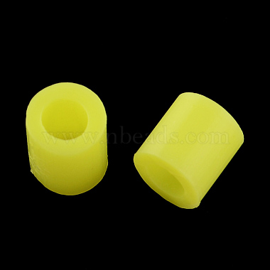 Yellow Tube Plastic Beads