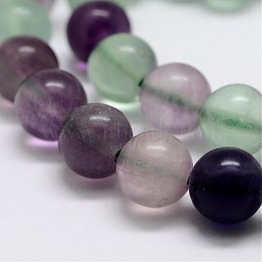 Arc-en-naturelle brins fluorite de perles(G-P255-01-10mm)-3