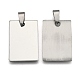 201 Stainless Steel Rectangle Stamping Blank Tag Pendants(STAS-S030-01)-1