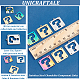 Unicraftale 12Pcs 3 Colors 304 Stainless Steel Chandelier Component Links(STAS-UN0038-91)-4