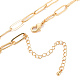 Brass Paperclip Chain Necklace Making(KK-S356-575-NF)-1
